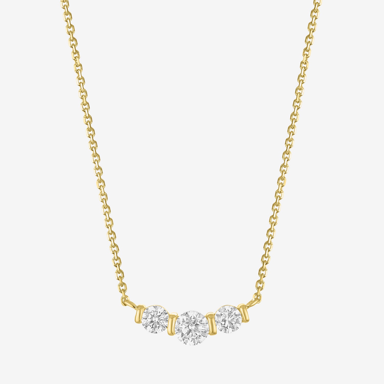 Diamond Addiction (G-H Womens 1/3 CT. T.W. Lab Grown White Diamond 10K Gold Curved 16 Inch Pendant Necklace