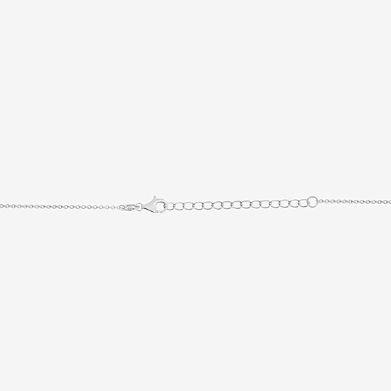 Diamonart Marilyn Monroe Womens White Cubic Zirconia Sterling Silver 18 Inch Pendant Necklace