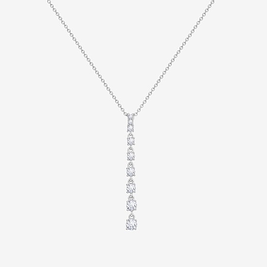 Diamonart Marilyn Monroe Womens White Cubic Zirconia Sterling Silver 18 Inch Pendant Necklace