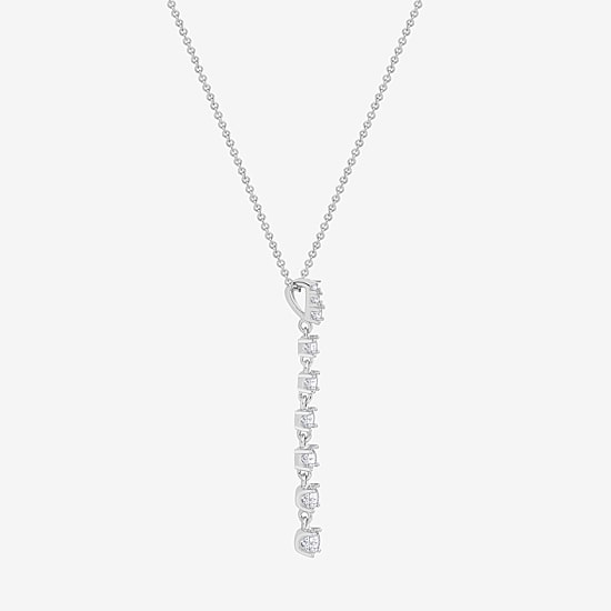 Diamonart Marilyn Monroe Womens White Cubic Zirconia Sterling Silver 18 Inch Pendant Necklace
