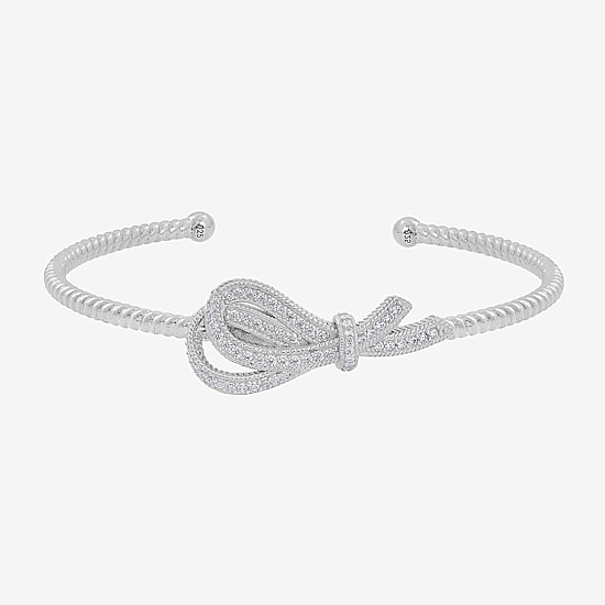 Diamonart Marilyn Monroe Womens Cubic Zirconia Sterling Silver Cuff Bracelet