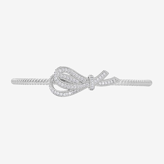 Diamonart Marilyn Monroe Womens Cubic Zirconia Sterling Silver Cuff Bracelet