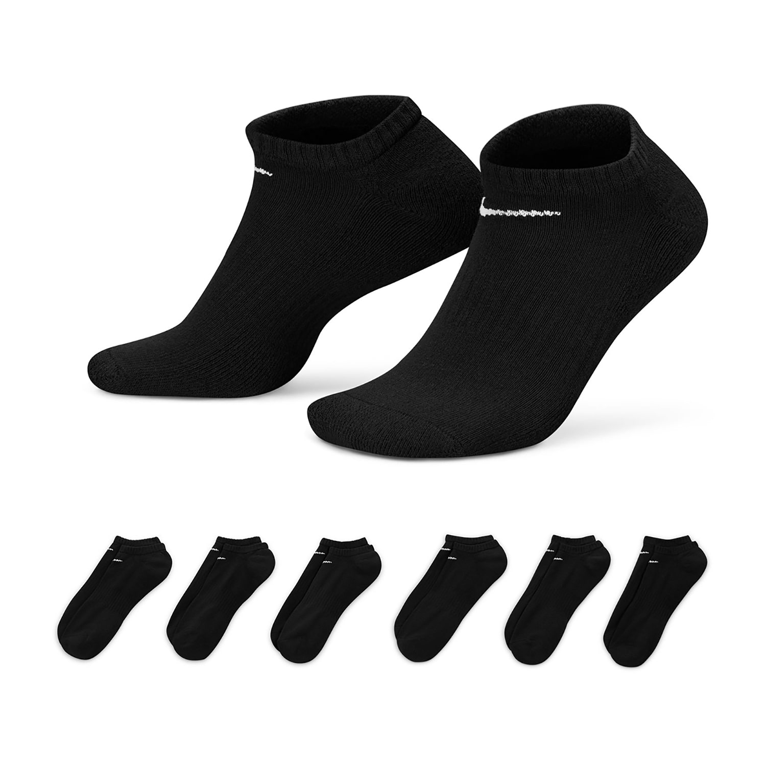 Nike Everyday Cushioned Unisex Adult Multi-Pack Pair No Show Socks