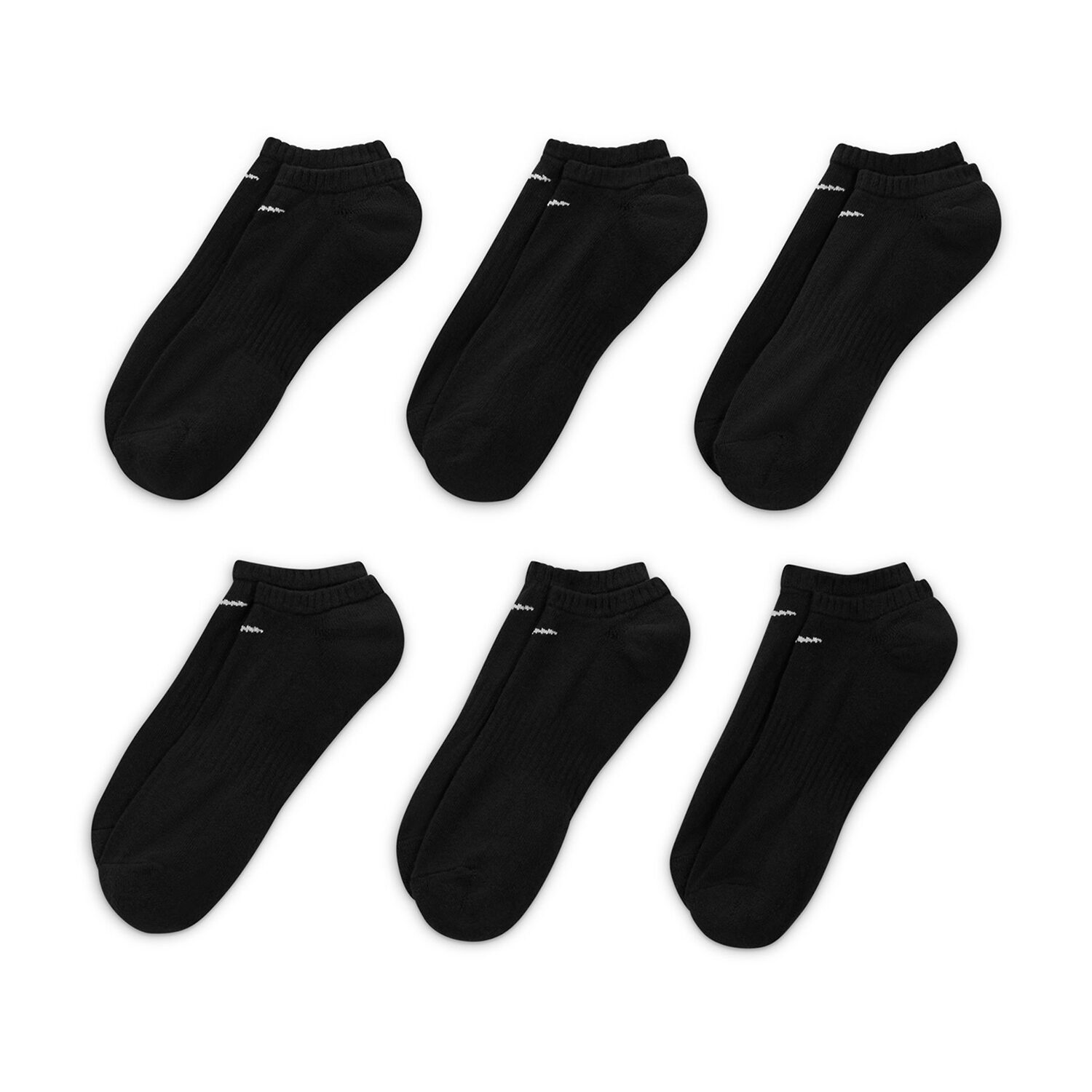 Nike Everyday Cushioned Unisex Adult Multi-Pack Pair No Show Socks