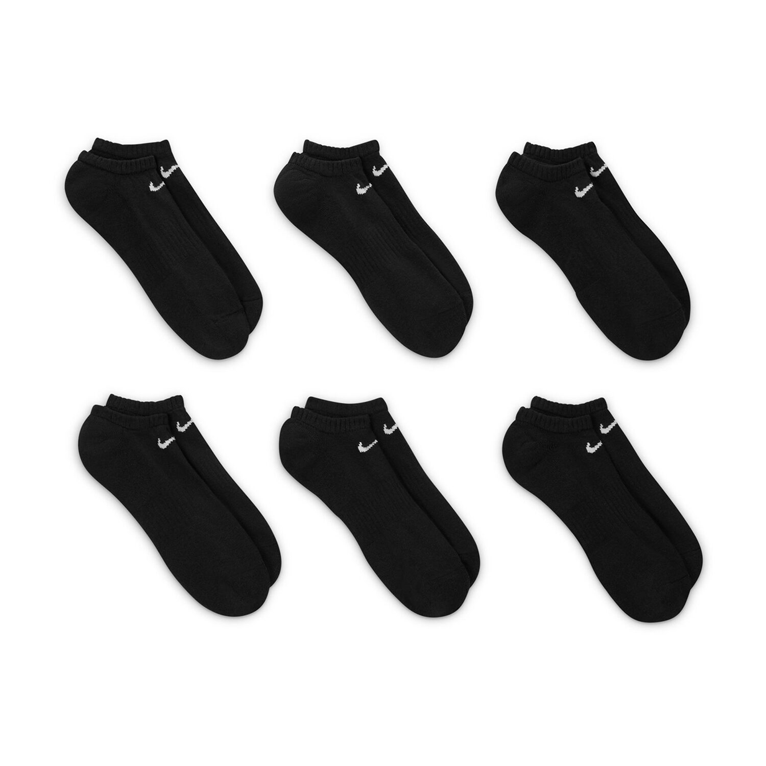 Nike Everyday Cushioned Unisex Adult Multi-Pack Pair No Show Socks