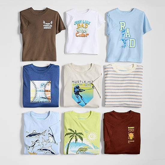 Okie Dokie Toddler & Little Boys Round Neck Short Sleeve Regular Fit Graphic T-Shirt