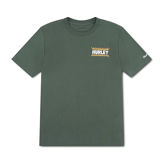Hurley Big Kid Boys Crew Neck Short Sleeve Regular Fit Graphic T-Shirt