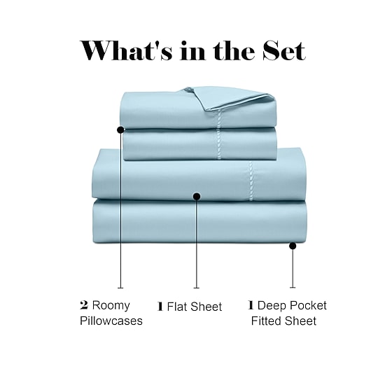 SUPERIOR® Imperia  Dash Stitch 600tc Sheet Set