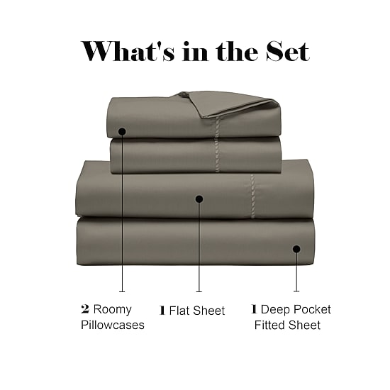 SUPERIOR® Imperia  Dash Stitch 600tc Sheet Set
