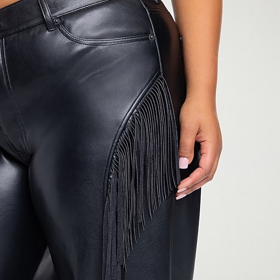 JS Jessica Simpson Fringe Womens Plus Straight High Rise Pant