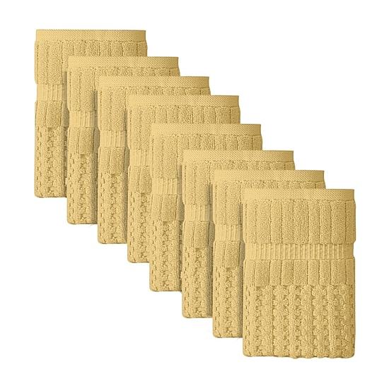 Home Weavers Inc Willow Collection 100% Cotton Zero Twist 8-pc. Hand Towel