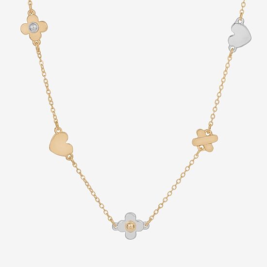 Bijoux Bar Delicates Womens 16 Inch Link Chain Necklace