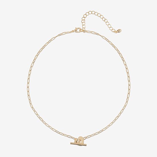 Bijoux Bar Delicates Womens Heart 16 Inch Pendant Necklace