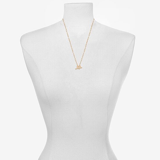 Bijoux Bar Delicates Womens Heart 16 Inch Pendant Necklace