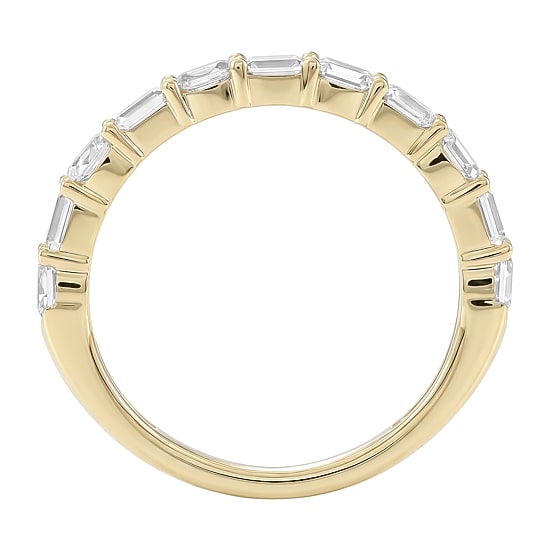 (F / Si2) Womens 1 CT. T.W. Lab Grown White Diamond 10K Gold Wedding Band