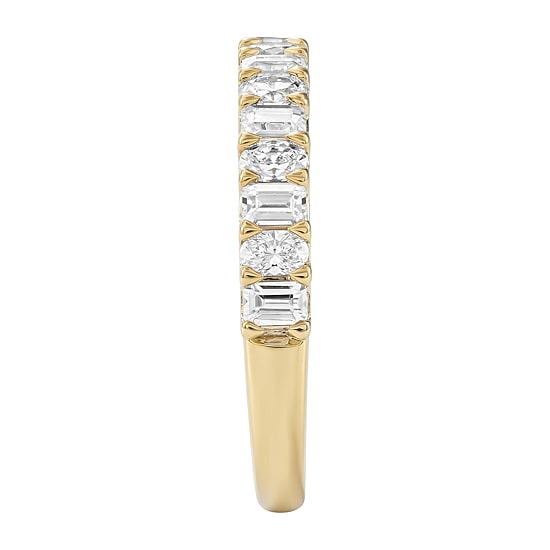 (F / Si2) Womens 1 CT. T.W. Lab Grown White Diamond 10K Gold Wedding Band