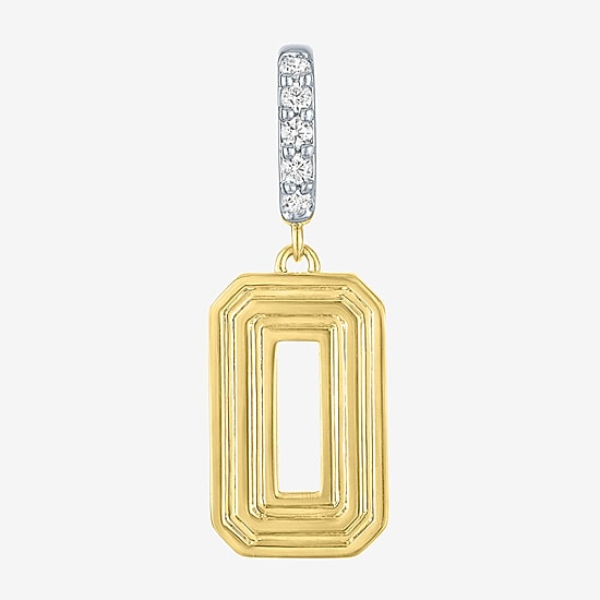 Charmed by Diamond Addiction Number (G-H / Si2-I1) Womens Diamond Accent Lab Grown White Diamond 14K Gold Over Silver Pendant