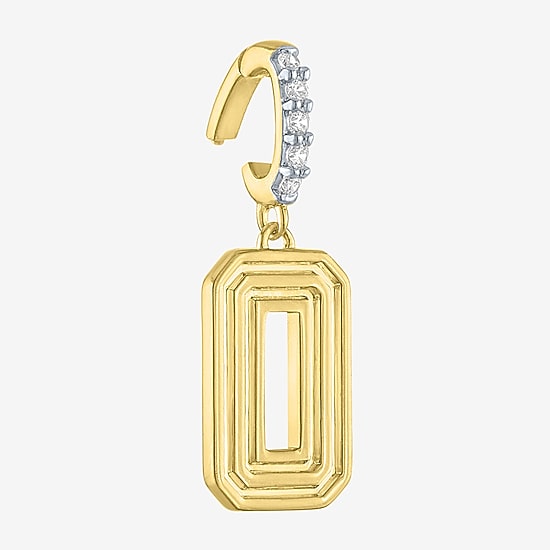 Charmed by Diamond Addiction Number (G-H / Si2-I1) Womens Diamond Accent Lab Grown White Diamond 14K Gold Over Silver Pendant