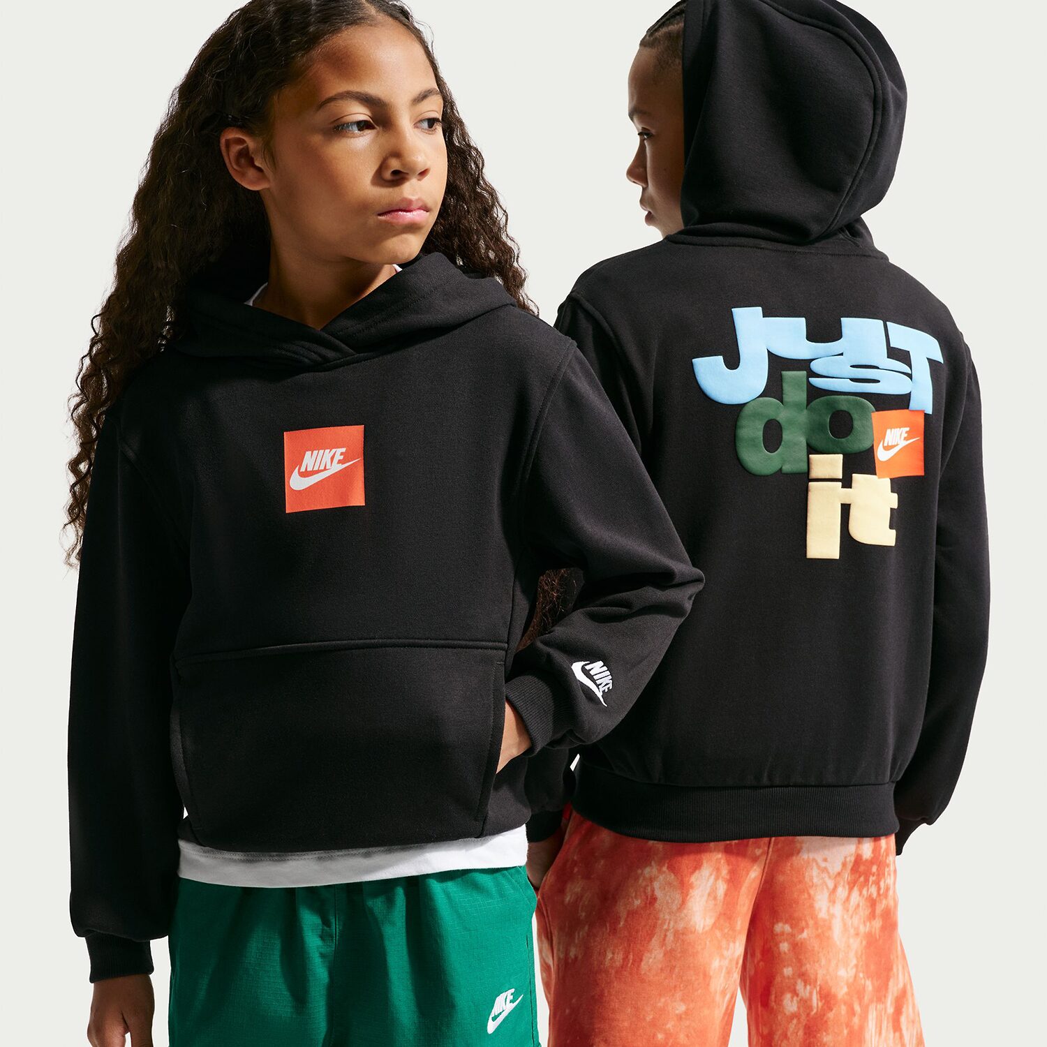 Nike Club Big Kid Unisex Long Sleeve Active Hoodie