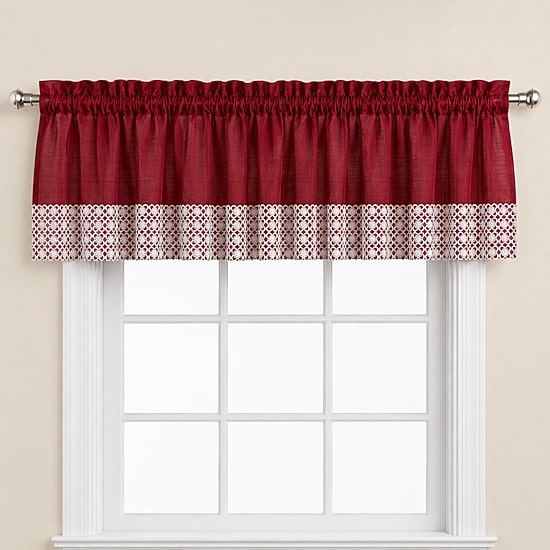 Sweet Home Collection Salem Rod Pocket Tailored Valance