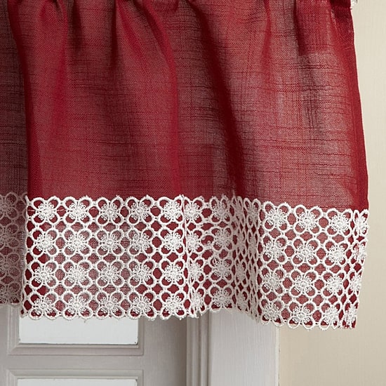 Sweet Home Collection Salem Rod Pocket Tailored Valance