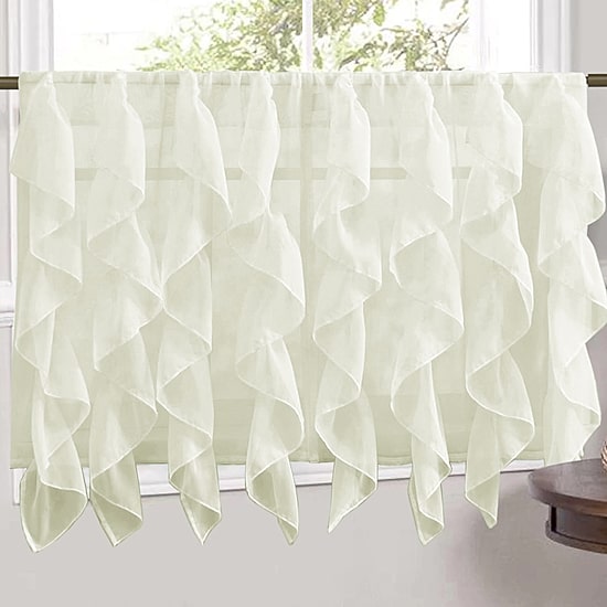 Sweet Home Collection Sheer 2-pc. Rod Pocket Window Tier