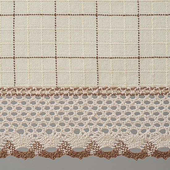 Sweet Home Collection Adirondack 5-pc. Rod Pocket Kitchen Curtains & Drapes Window Set