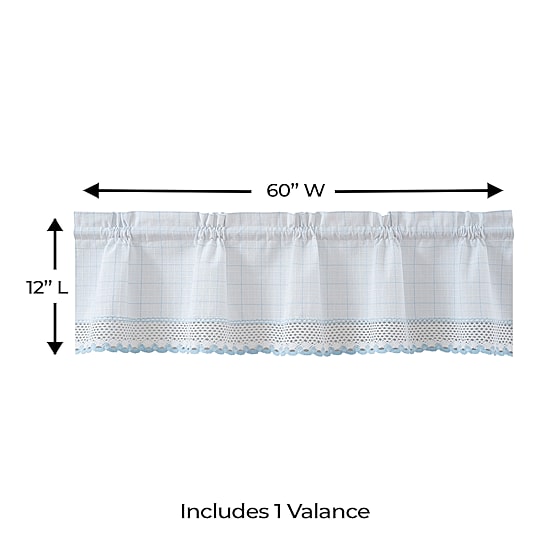 Sweet Home Collection Adirondack Rod Pocket Tailored Valance