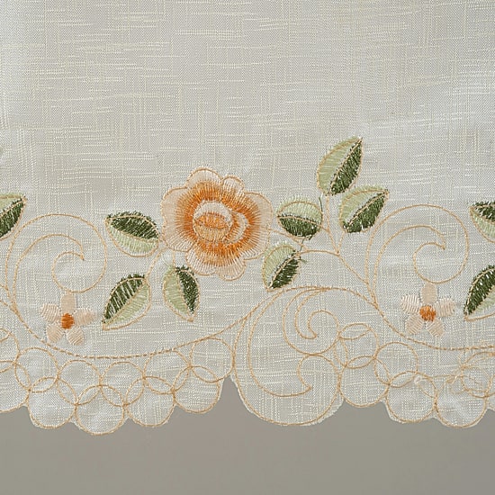 Sweet Home Collection Rosemary 5-pc. Rod Pocket Kitchen Curtains & Drapes Window Set