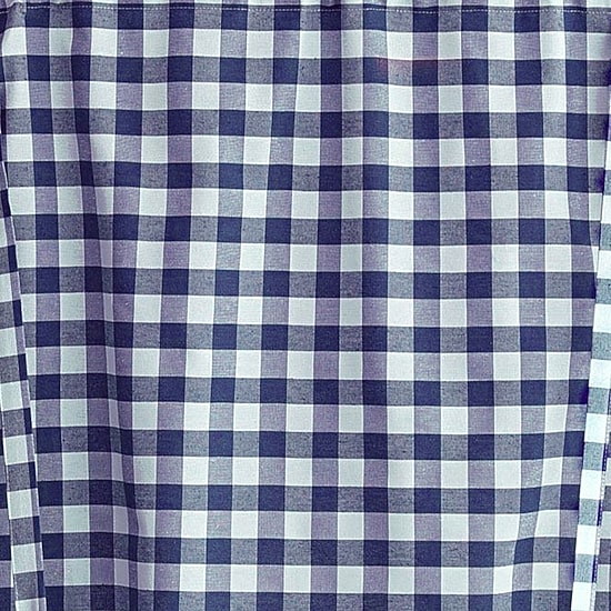 Sweet Home Collection Buffalo Check Plaid Gingham Light-Filtering Rod Pocket Single Tie-Up Shade