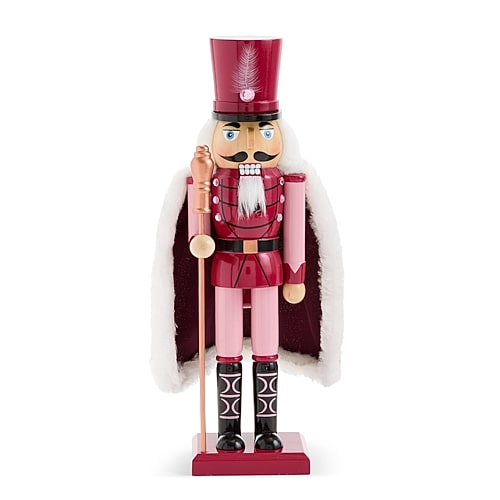 North Pole Trading Co . Wood Christmas Nutcracker In Red