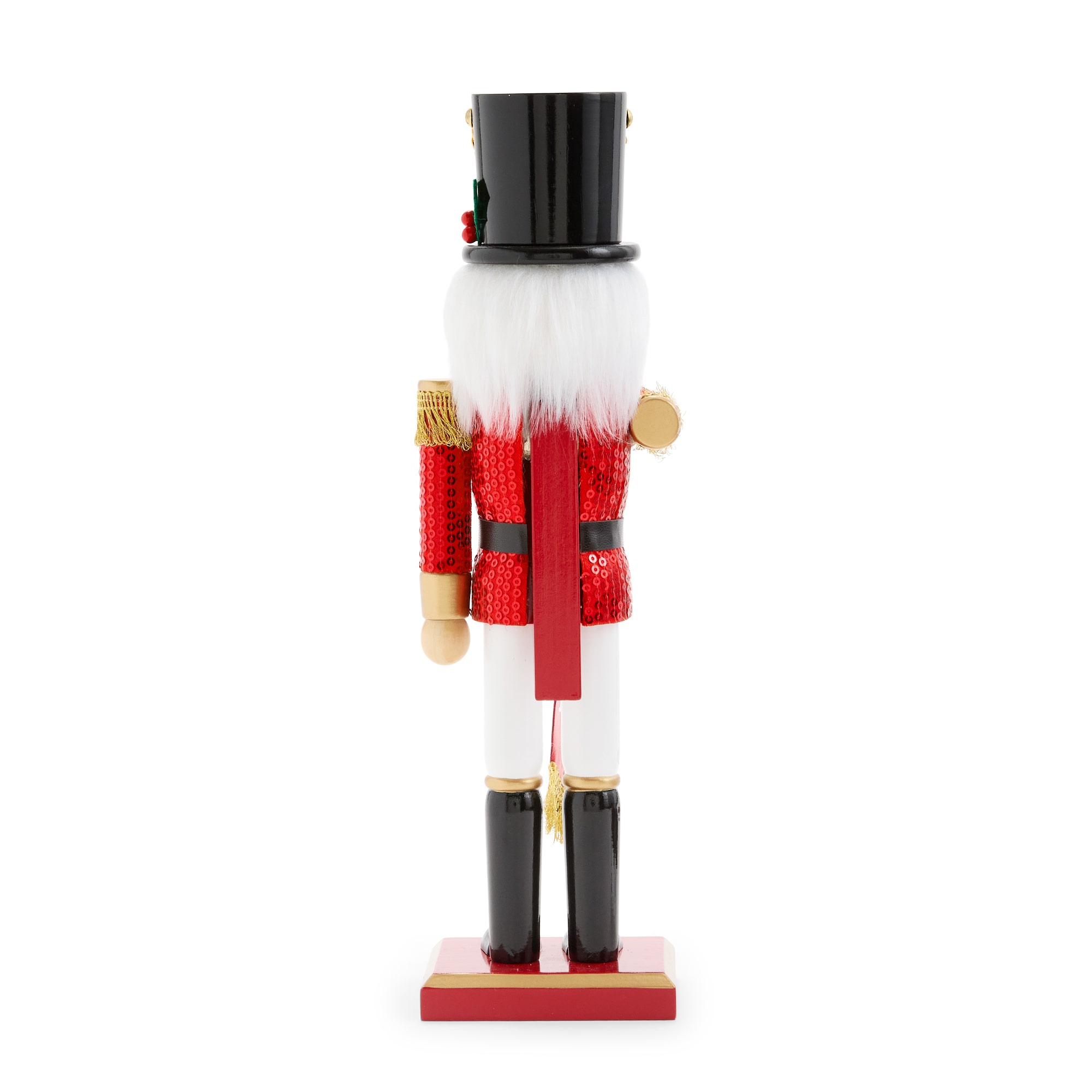 North Pole Trading Co. 12" Trumpet Wood Christmas Nutcracker