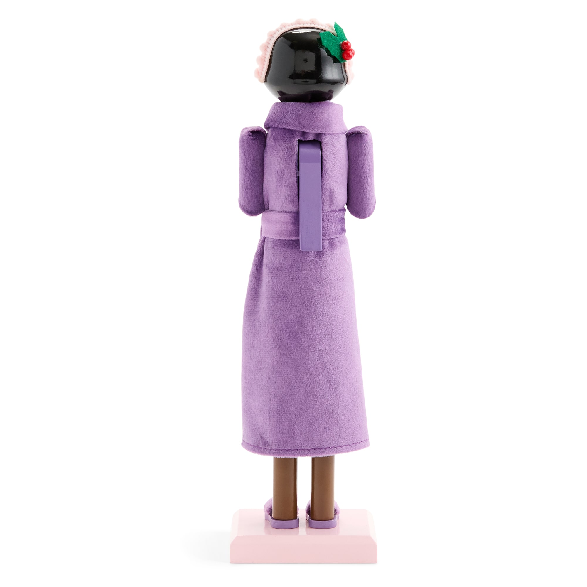 North Pole Trading Co. African American 12" Spa Girl Wood Christmas Nutcracker