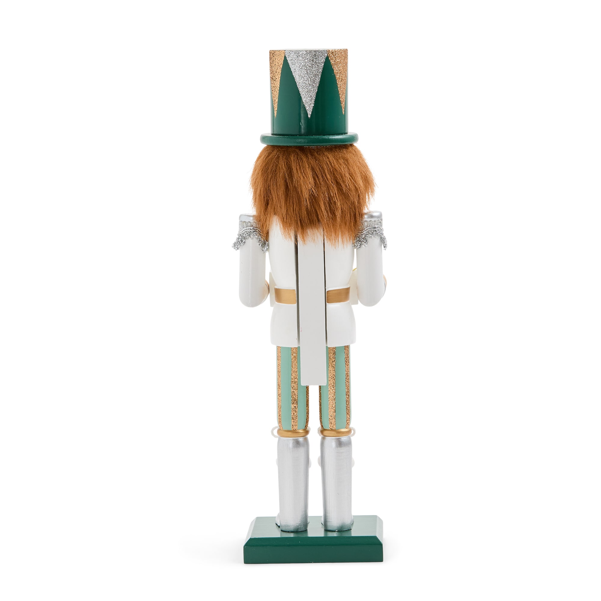 North Pole Trading Co. 12" Advent Wood Christmas Nutcracker