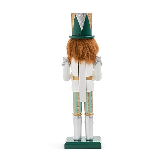 North Pole Trading Co. 12" Advent Wood Christmas Nutcracker