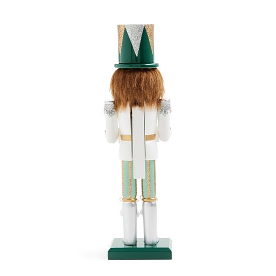 North Pole Trading Co. African American 12" Advent Wood Christmas Nutcracker