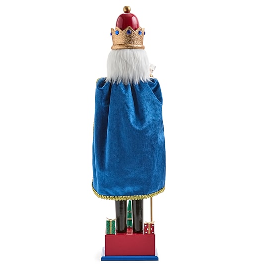 North Pole Trading Co. African American 20" Advent Wood Christmas Nutcracker