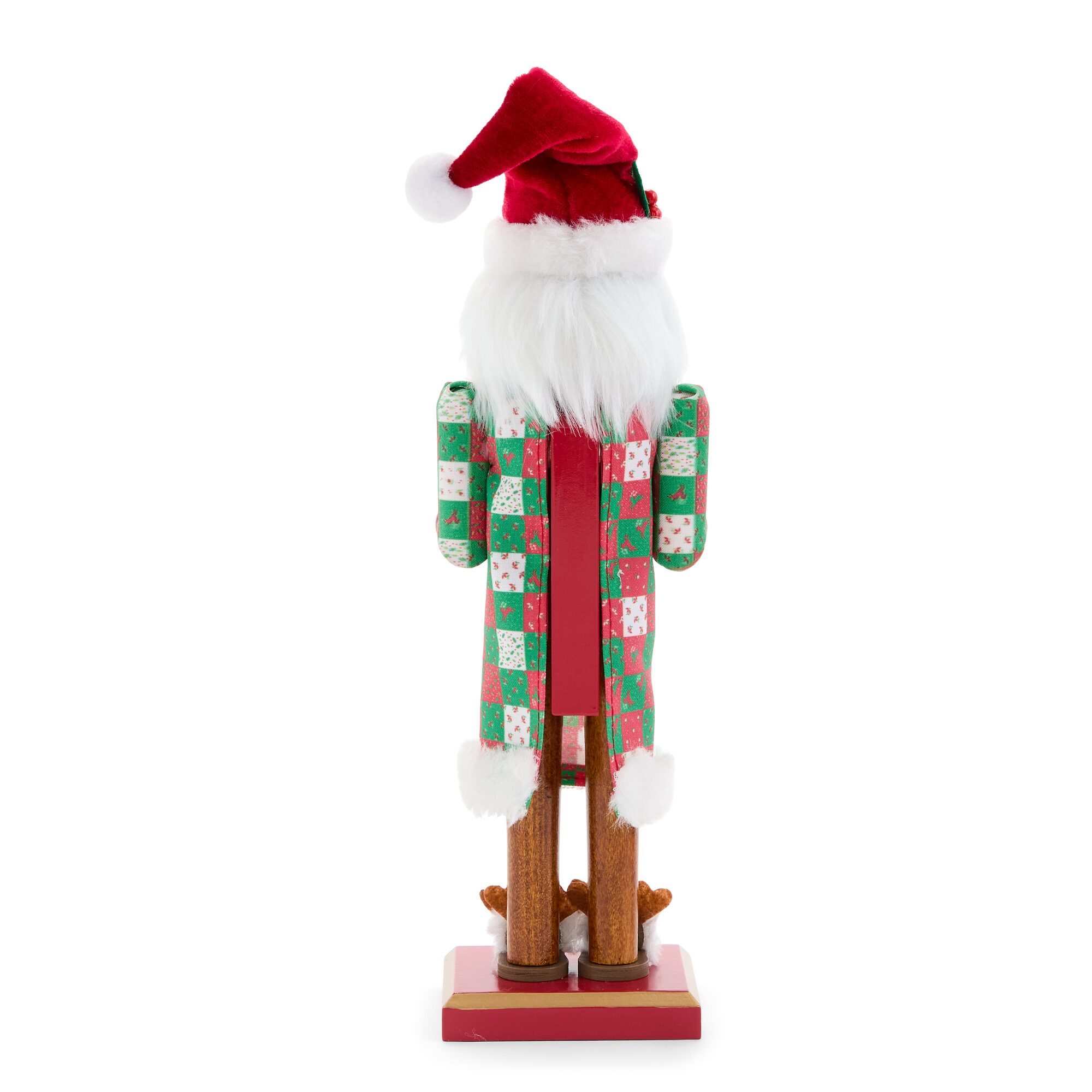 North Pole Trading Co. African American 12" Santa Wood Christmas Nutcracker
