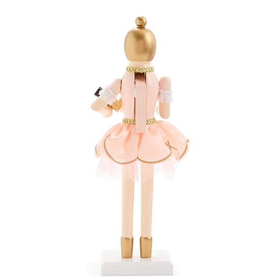 North Pole Trading Co. 12" Ballerina Wood Christmas Nutcracker