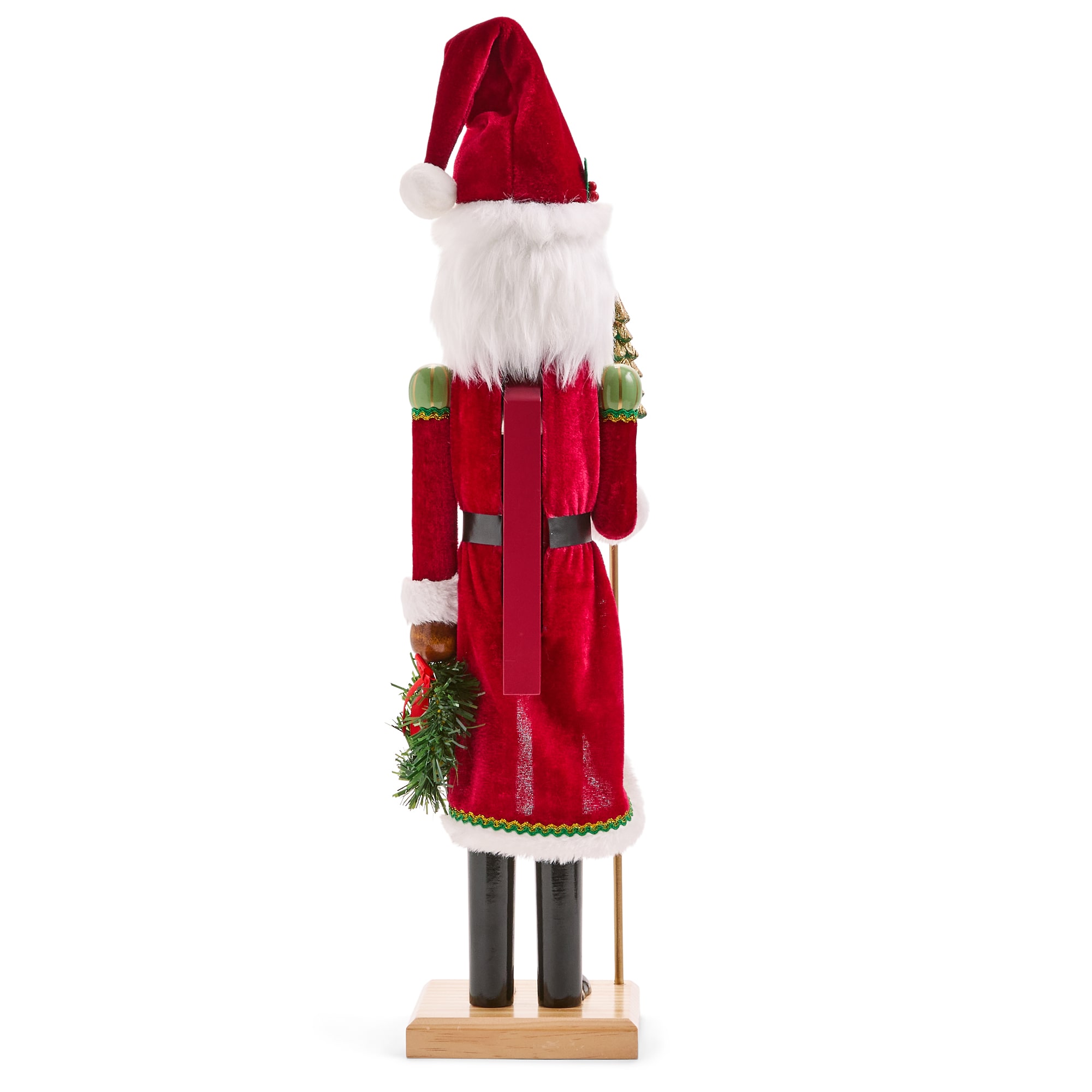 North Pole Trading Co. African American 20" Traditional Santa Wood Christmas Nutcracker