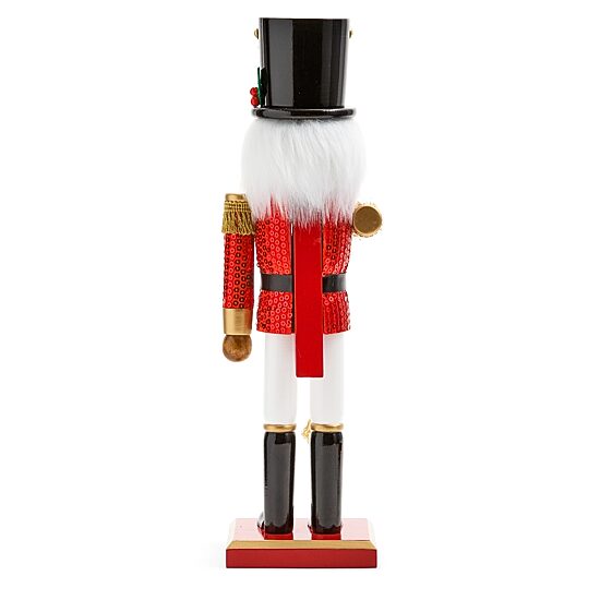 North Pole Trading Co. African American 12" Trumpet Wood Christmas Nutcracker