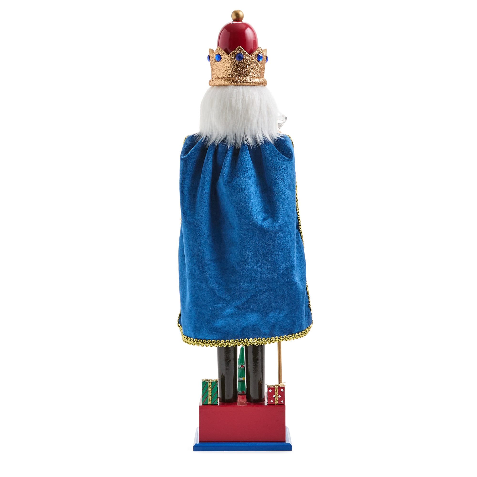 North Pole Trading Co. 20" Advent Wood Christmas Nutcracker