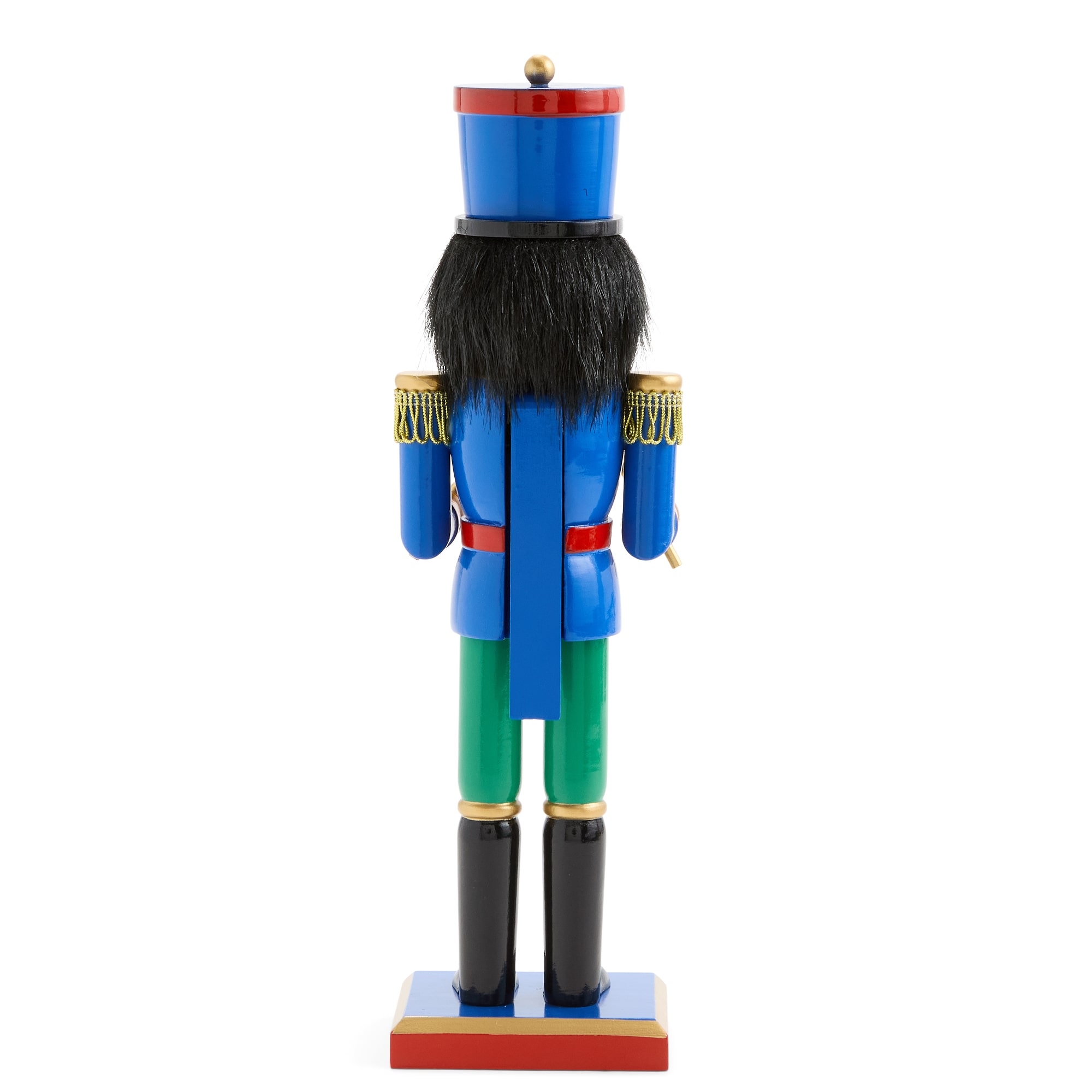 North Pole Trading Co. African American 12" Drummer Wood Christmas Nutcracker