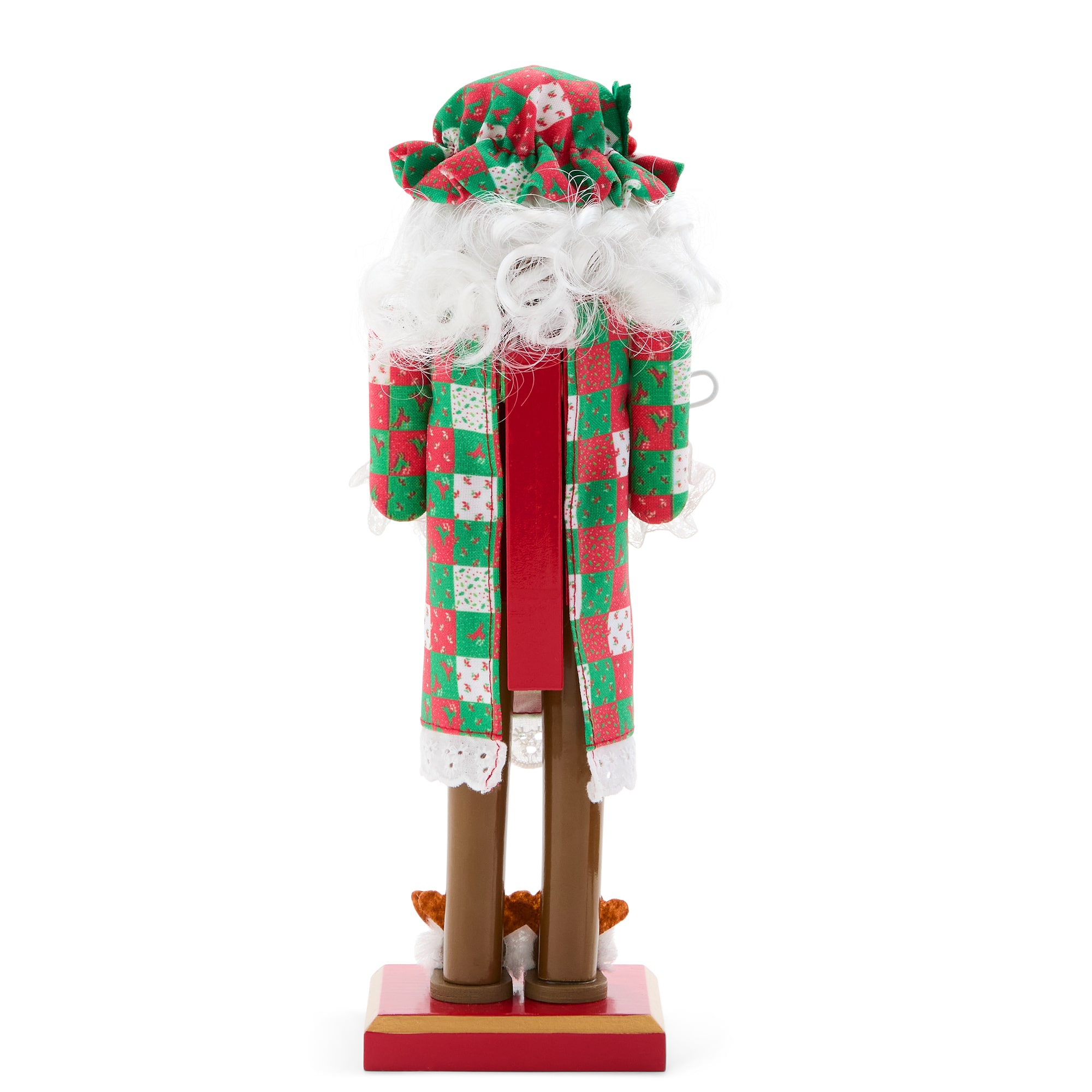 North Pole Trading Co. African American 12" Mrs. Clause Wood Christmas Nutcracker