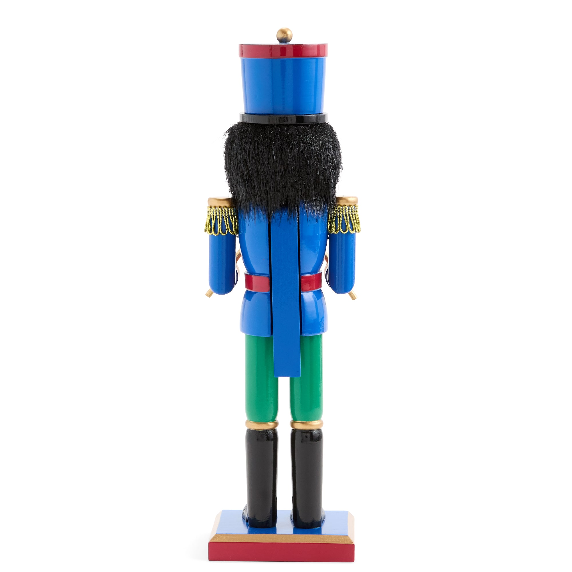 North Pole Trading Co. 12" Drummer Wood Christmas Nutcracker