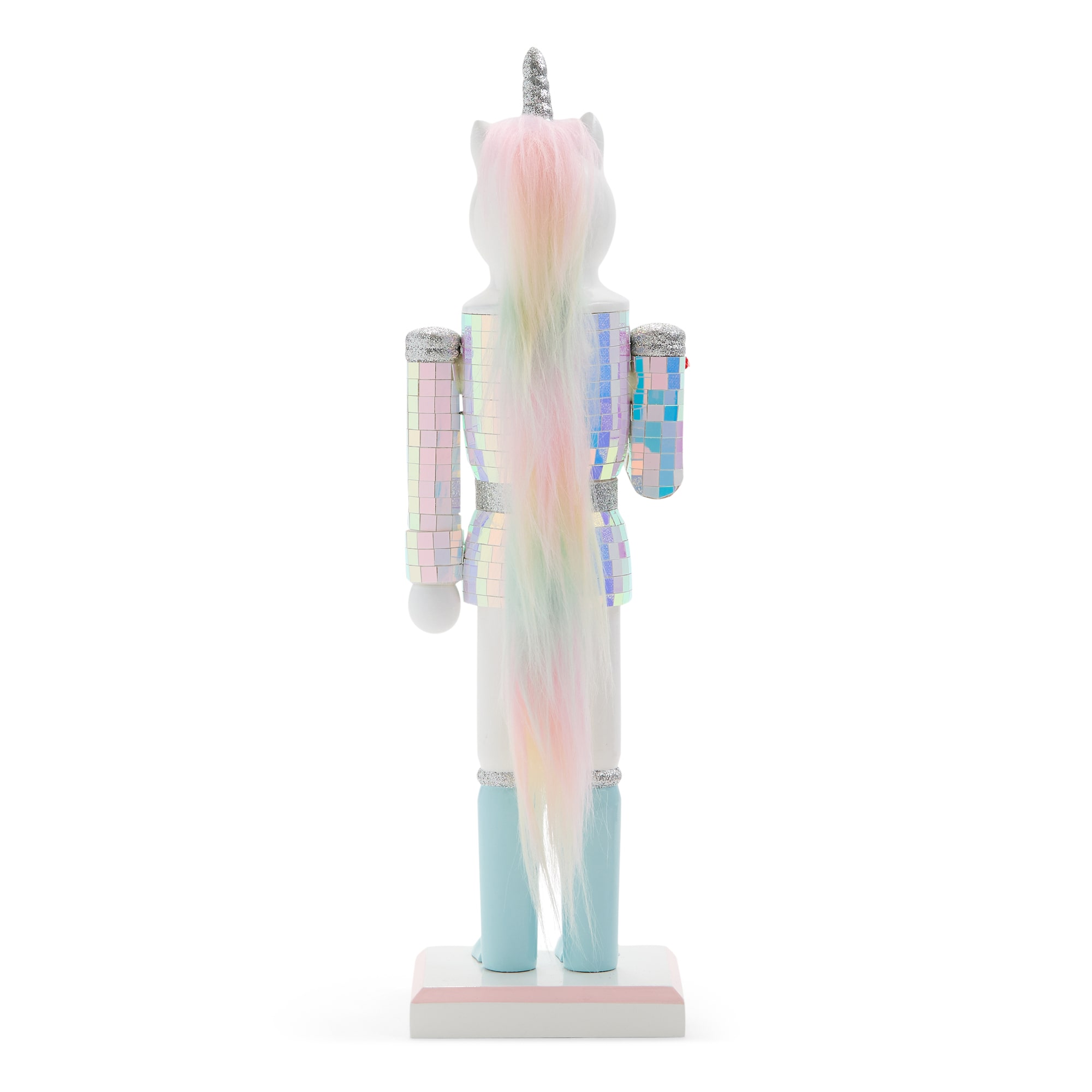 North Pole Trading Co. 12" Unicorn Wood Christmas Nutcracker