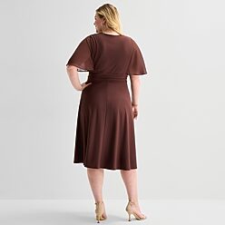 jcpenney brown dress Long Sleeve Brown Dresses - Women