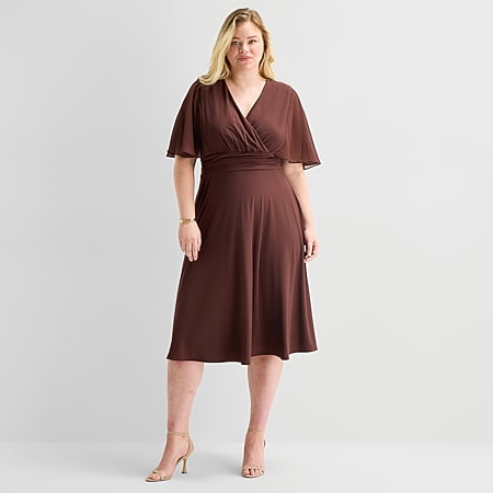 ophelia dress Camellia Yellow XL ruching on the sleeves sizeFilter-US 14 Oplxuo Ruched Mock Neck Size (Inches):16