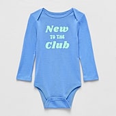 Okie Dokie Baby Unisex Crew Neck Long Sleeve Rib Bodysuit