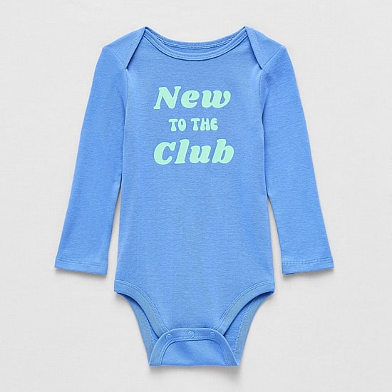 Okie Dokie Baby Unisex Crew Neck Long Sleeve Rib Bodysuit